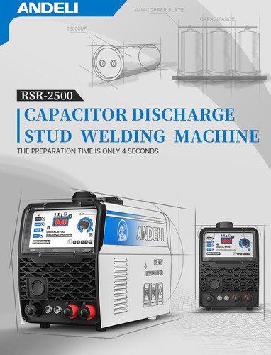 Máquina De Solda Stud Welding Capacitiva Rsr-3500 M3-m12 Top