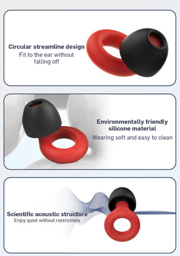 Silenciador De Ruído Quiet Ear Plug Loop Para Dormir