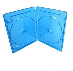 100 Estuches Azul Para Dos Discos Blu Ray, Excelentes!!