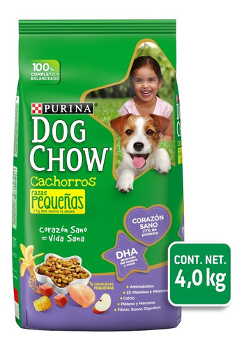 Alimento Perro Croqueta Pequeña Cachorro 4kg Dogchow Purina