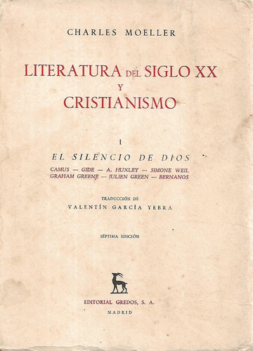Literatura Del Sigli Xx Y Cristianismo I ...c. Moeller, Wl.