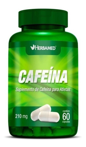 Cafeina 210mg 60 Cápsulas - Herbamed