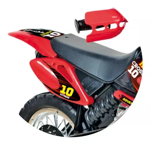 Moto Elétrica Infantil Criança Menino Motocross Homeplay Ver