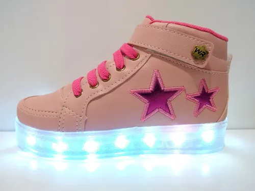 T nis De Led Recarreg vel Infantil Feminino Menina 01