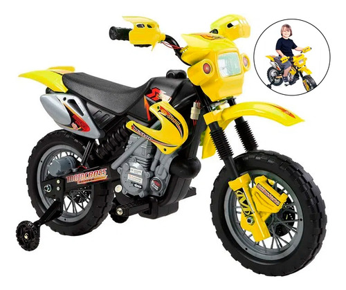 Moto Elétrica Infantil A Bateria Belfix Amarela