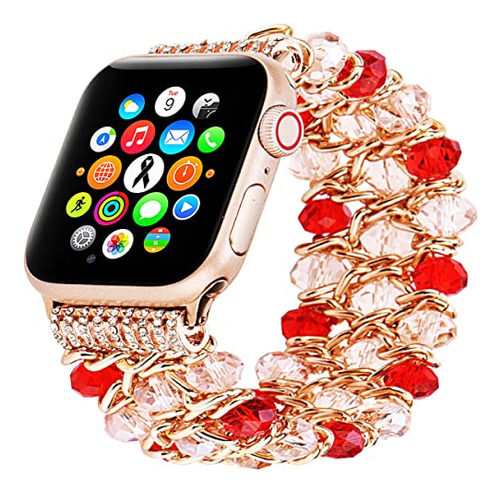 Pulsera De Banda De Reloj Cristal De Moda Compatible Con