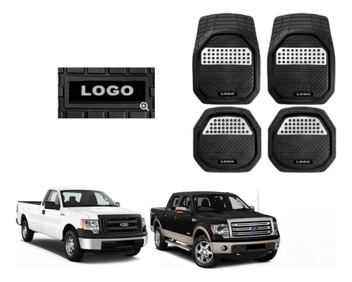 Tapetes 4pz Bandeja 3d Logo Ford F-150 2005 - 2012 2013 2014