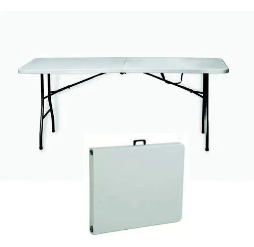 comprar Mesa Plegable 1.80 Mt. Valija Plastico Camping Picnic Playa