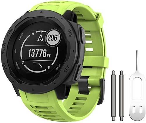Malla De Silicona Garmin Instinct 2/ Solar/ Tactical Verde