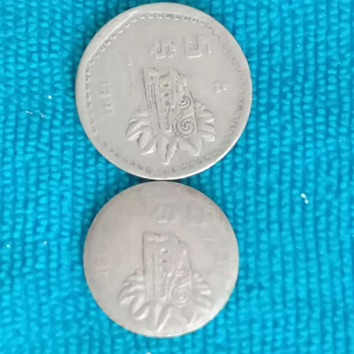 Moneda De 5 Pesos Acuñada En Cospel Chico, Error