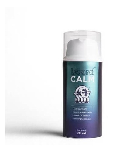 Imagem 1 de 3 de Óleo Para Coceira Na Barba Beard Calm Baba De Respeito 30ml