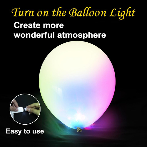 100 Mini Luces Led De Globo Multicolor Para Fiestas
