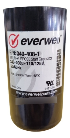 Capacitor 340-408-1 110v De Arranque Marca Everwell _