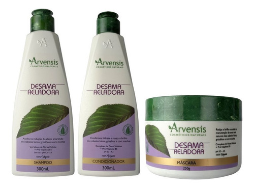  Kit Arvensis Shampoo + Condicionador E Mascara Desamarelador