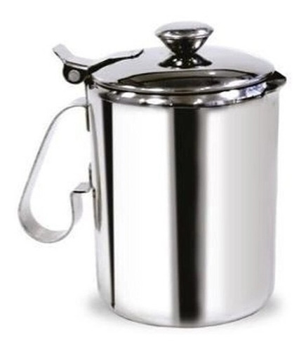 3 Unidades De Leiteira Inox Com Tampa 750 Ml