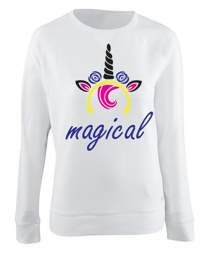 Sudadera De Moda Estampada Unicornio