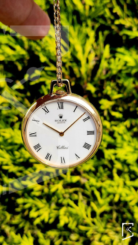 Rolex Cellini Reloj De Bolsillo 3717 Oro Amarillo Impecable