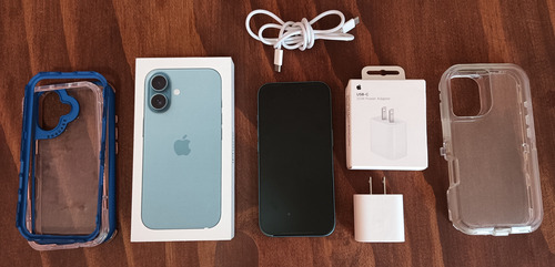 Apple Iphone 16 (128 Gb) - Verde Azulado Impecable Verde Claro (Usado)