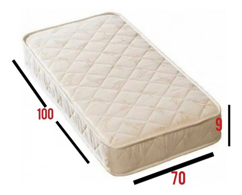 Colchon Para Cuna Corral 100x70 X 10