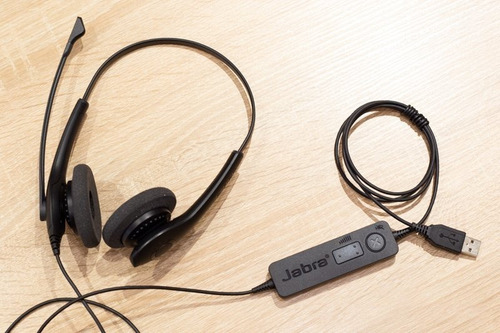 Imagen 6 de 10 de Auricular Jabra Biz 1100 Duo Biaural Conexion Usb
