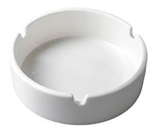 Imagen 1 de 1 de 2 Ceniceros Cerámica Porcelana Blancos 10 Cm 
