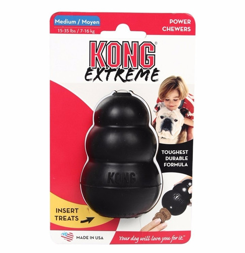 Kong Extreme Medium - Negro  7-16 Kg - Juguete