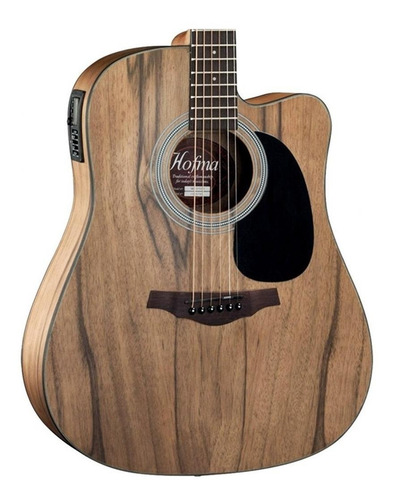 Violão electroacústico Hofma Preludio HMF 270 natural acetinado