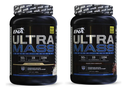 Proteína Hipercalórica Ena Ultra Mass 1500grs - X2 Total 3kg