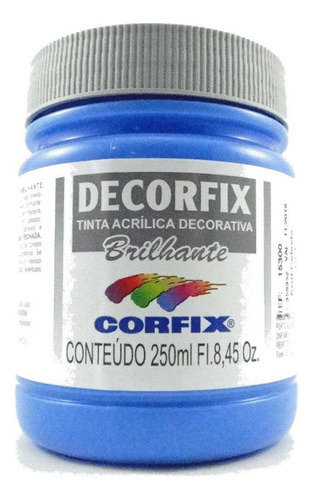 Tinta Brilhante Decorfix 250 Ml- Azul Celeste 323