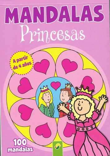 Libro Infantil Para Colorear 100 Mandalas Princesas 15x21cms