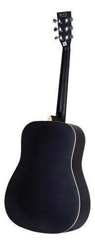 Guitarra Acústica Parquer GA105 para Diestros Negra Mate con Funda