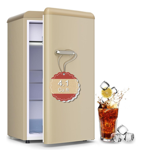 Refrigerador Retro Maine Con Congelador, Mini Refrigerador P