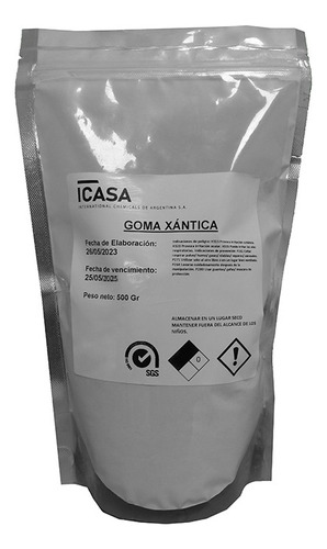 Goma Xantica 500 Gr Espesante Estabilizante Sin Tacc Icasa