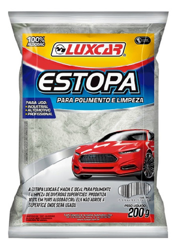 Estopa Branca Para Polimento 200g
