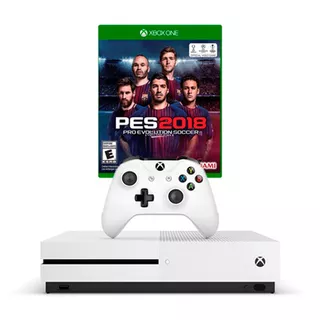 Brand New Xbox One S 500gb Blanca Pes 2018 Fact Free Shippin