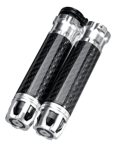 Puños Puños Manopla Manillar Aluminio Carbono No Rizoma2 Cnc Plateado