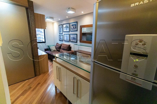 Imagem 5 de 15 de Flat Em Moema Reformado E Finamente Decorado - Sf36463