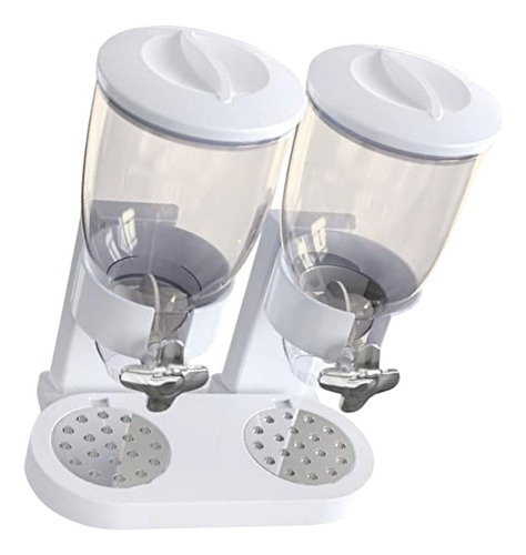 Organizador De Contenedores De Doble Taza Blanca