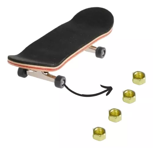 4 Porca Para Skate De Dedo Porquinha Tech Deck Figerboard