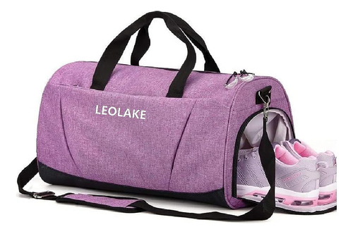Sports Gym Bag With Wet Pocket & Shoes Compartment For Women