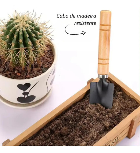 Pala De Jardín, 3 Piezas, Rastle, Cable, Madera