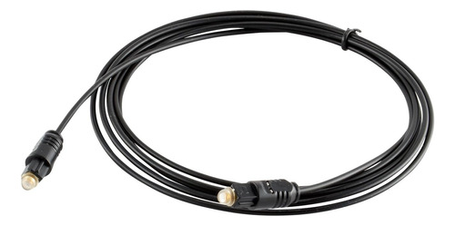 Cable De Fibra Optica Toslink - 6 Pies Negro