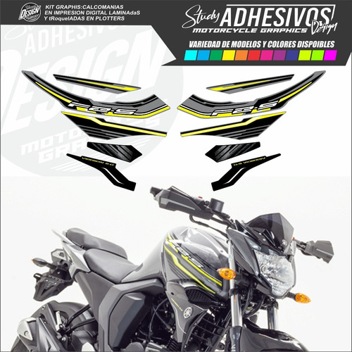 Calcomanias Yamaha Fz 150 2018 Tipo Originales Kit De Sticke