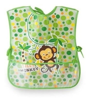 Imagen 1 de 2 de Baberos Pintorcitos Doble Con Bolsillo Love