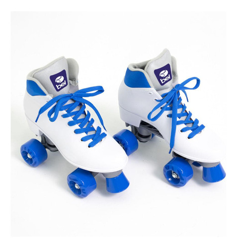 Patins Bel Quad - Retro Basic Branco/azul Tam 36