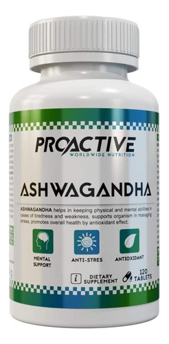 Ashwagandha 120tabs Proactive