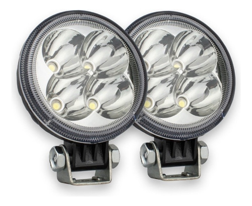 Faros 4 Led 3 Pulgadas Redondos