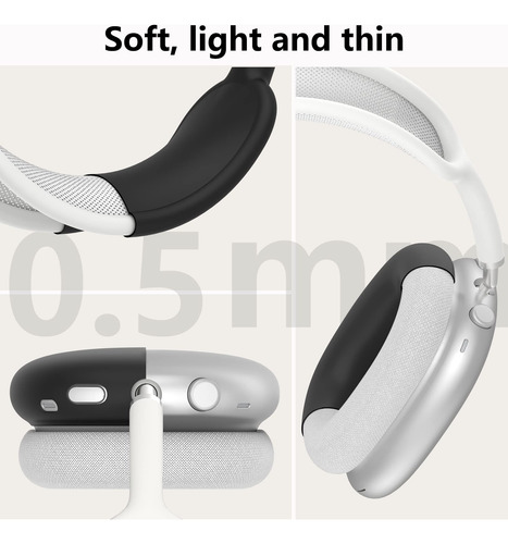 Funda Para AirPods Max De Silicona Color Negro Protectora