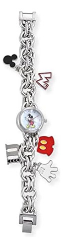 Reloj Pulsera Analógico Con Diseño De Mickey Mouse P/mujer