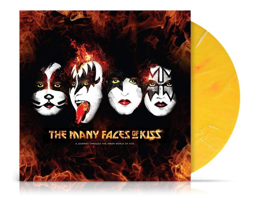 The Many Faces Of Kiss Vinilo Doble Color Nuevo En Stock